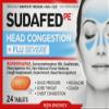 Johnson & Johnson Sudafed PE Head Congestion + Flu Severe Decongestant Tablets for Adults, 24 ct view 2