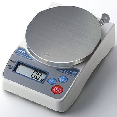 A&D Ninja HL-2000iVP Compact Scale with Stainless Steel Pan, AC Power, Batteries, and Carrying Case