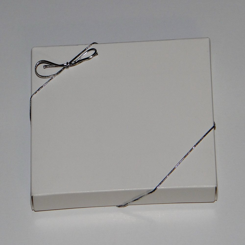 10" Silver Stretch Loops 50ct for Candy Boxes 1/2 lb. Boxes