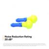 3M E-A-R Push-Ins Earplugs 318-1000, 28.0 dBs, 100 Pair, ANSI, Uncorded, No Roll, Push to Fit, Poly Bag view 4