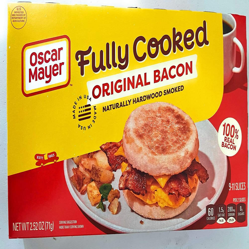Oscar Mayer FULLY COOKED Bacon 2.52oz (3 Pack)
