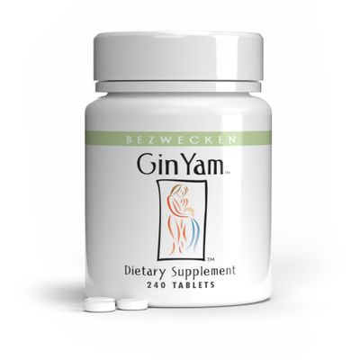 Bezwecken  Gin Yam - 240 Tablets - Professionally Formulated Menopausal Symptom Support for Reduced Night Sweats, Boosted Energy & Increased Stamina