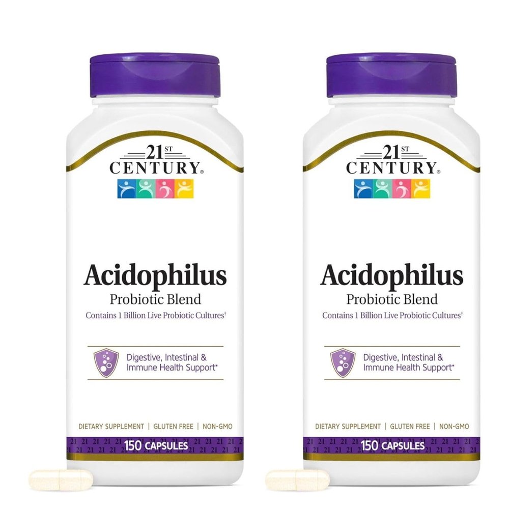 21st Century Acidophilus Probiotic Blend 150 Capsules (2 pack)