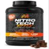 Muscletech Whey Protein Powder (Chocolate Fudge Brownie, 4LB) - Nitro-Tech Ripped Whey Protein Isolate & Peptides Smoothie Mix for Lean Muscle - 30g of Whey Protein for Women & Men, Packaging May Vary view 1