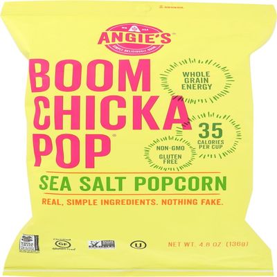 Angies Boom Chicka Pop Kettle Sea Salt 4.8 oz (12 Pack)