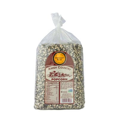 Amish Country Popcorn | 6 lb Bag | Midnight Blue Popcorn Kernels | Old Fashioned, Non-GMO and Gluten Free (Midnight Blue - 6 lb Bag)