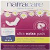 Natracare Ultra Extra Pads with Wings, Long, Individually Wrapped, Made with Certified Organic Cotton, Ecologically Certified Cellulose Pulp and Plant Starch (1 Pack, 8 Pads Total)