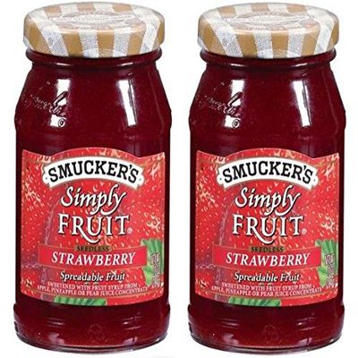 Smucker's Strawberry Simply Fruit Spread (2 Pack) 10 oz Jars