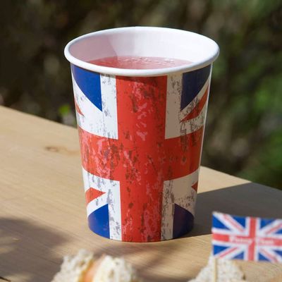 Neviti Celebrate Britain Union Jack Flag Paper Cups - Pack of 8