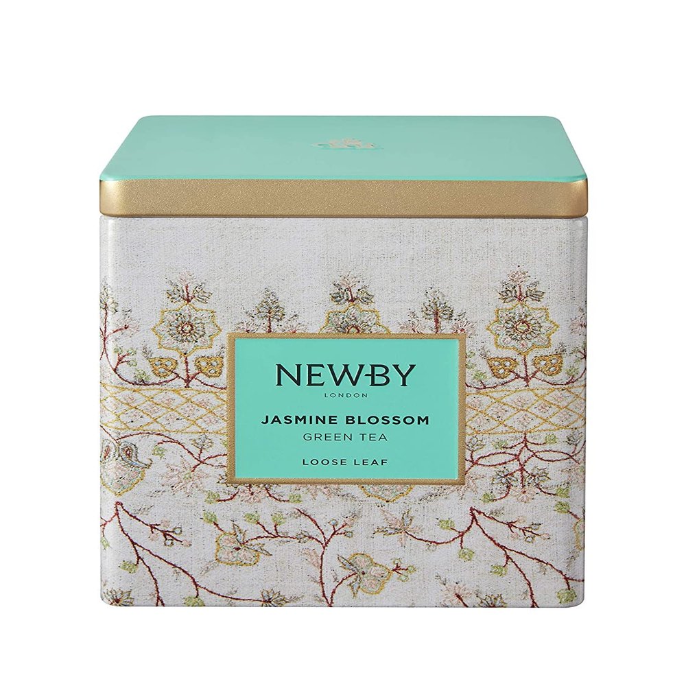 Jasmine Blossom  125g Loose Leaf Tea Caddy  Floral & Fragrant Green Tea by Newby Teas