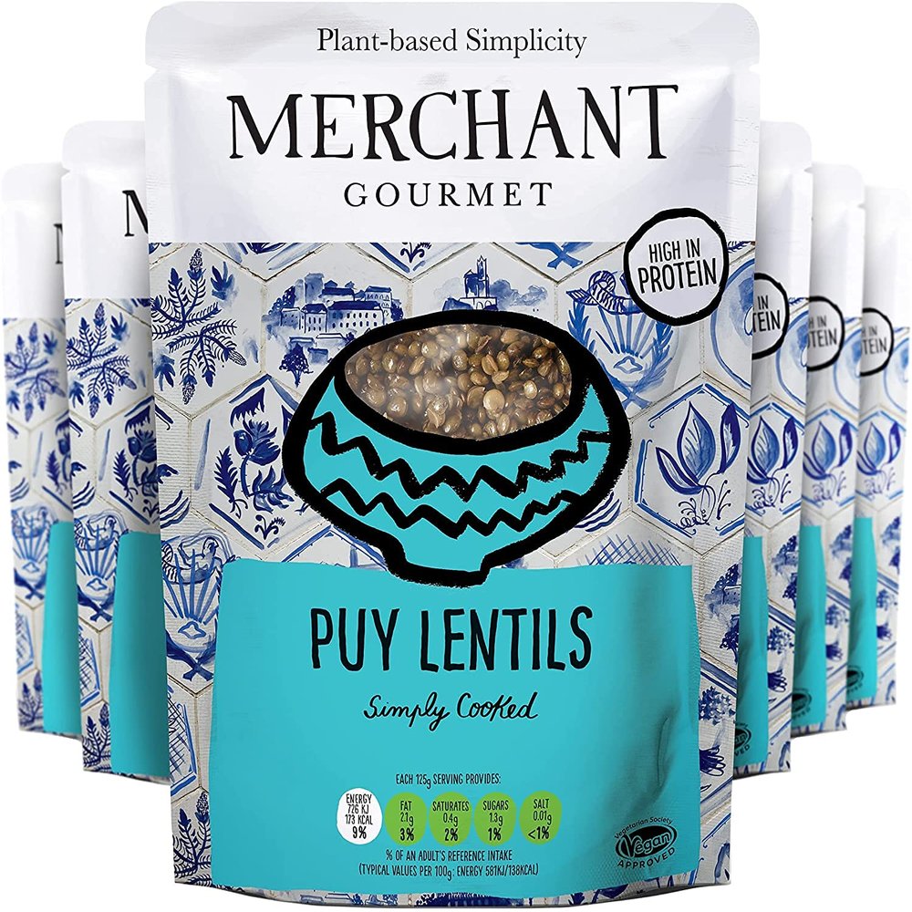 Merchant Gourmet Ready to Eat Puy Lentils 250g - Pack of 6