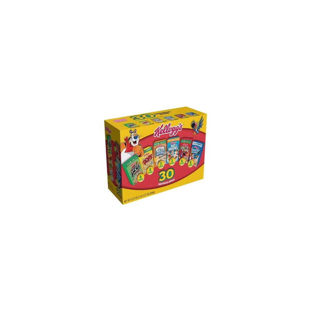 Kellogg's Cereal Jumbo Variety Pack - 31.37 oz. - 30 ct.