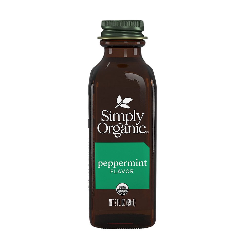 Simply Organic Peppermint Flavor Certified Organic, 2-Ounce Container