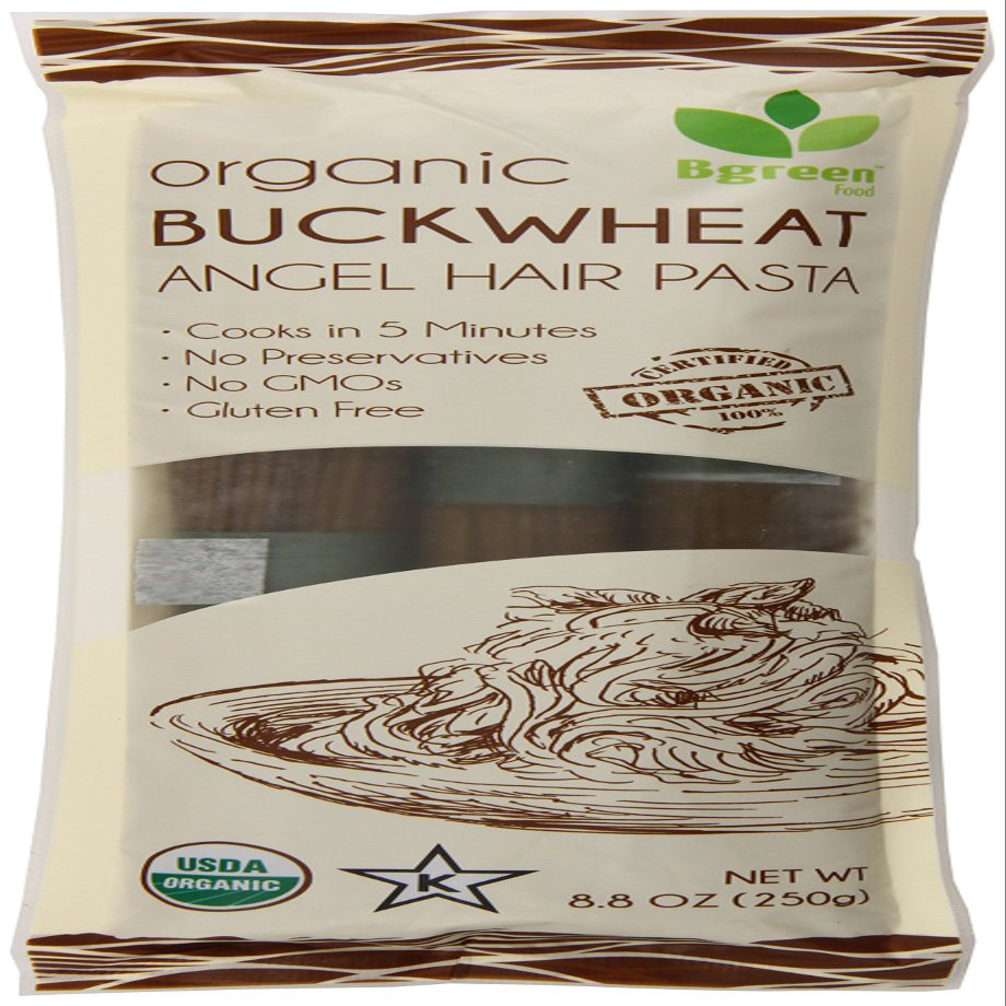 Bgreen Organic Buckwheat Angel Hair Pasta, 8.8 Ounce (Pack of 12)