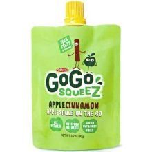GoGo Squeez Apple Cinnamon On The Go Applesauce, 3.2 Ounce -- 72 per case.