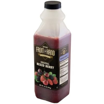 Fruit In Hand Mixed Berry Pourable Fruit Puree, 35 Ounce -- 6 per case.