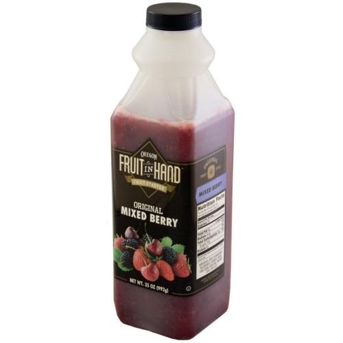 Fruit In Hand Mixed Berry Pourable Fruit Puree, 35 Ounce -- 6 per case.