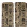 100 6x9 Newspaper print Paper Kraft Bags,Vintage style Newsprint Favor Craft Bags (print ads will vary) view 1
