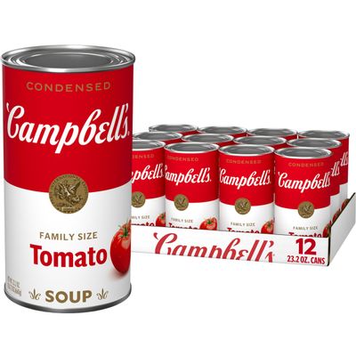 Campbell's Condensed Tomato Soup, 23.2 oz Family Size Can (12 Pack)