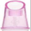 Brilliant Wipe N Brush by Baby Buddy, Silicone Toothbrush, Cleaner for Infants 4-16 Months Old, Use with Dental Wipe, Infant Oral Cleaning Products, Baby Registry Must Haves, Travel Accessories, Pink view 4