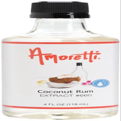 Amoretti Coconut Rum Extract, 4 Fluid Ounce