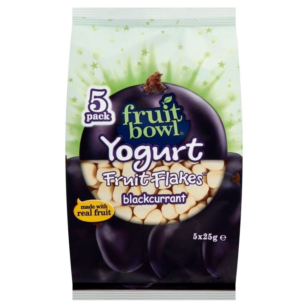 Fruit Bowl Yogurt Fruit Flakes Blackcurrant (5x25g)