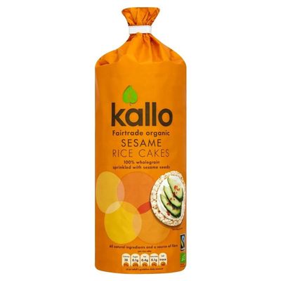 Kallo Organic Fairtrade Sesame Rice Cake (130g)