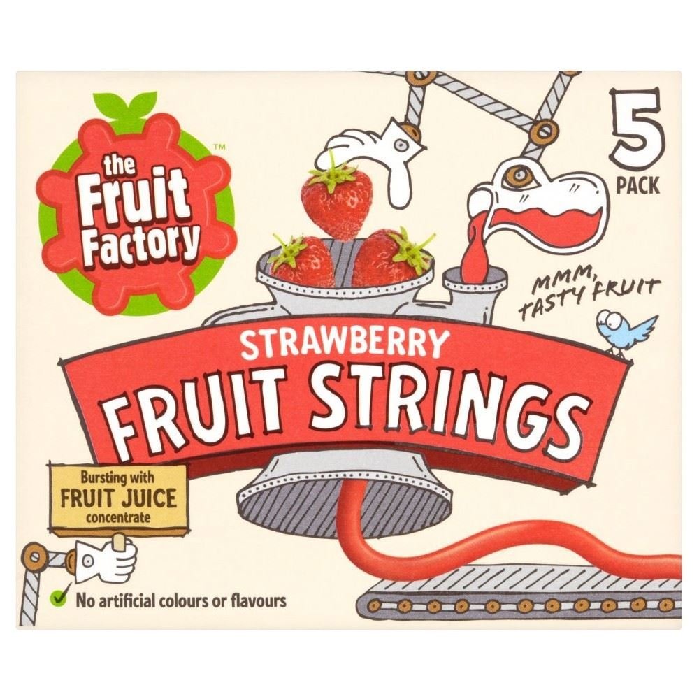 The Fruit Factory Strawberry Fruit Strings (5x20g)