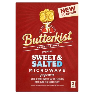 Butterkist Microwave Popcorn - Sweet & Salted (3 per pack - 270g)