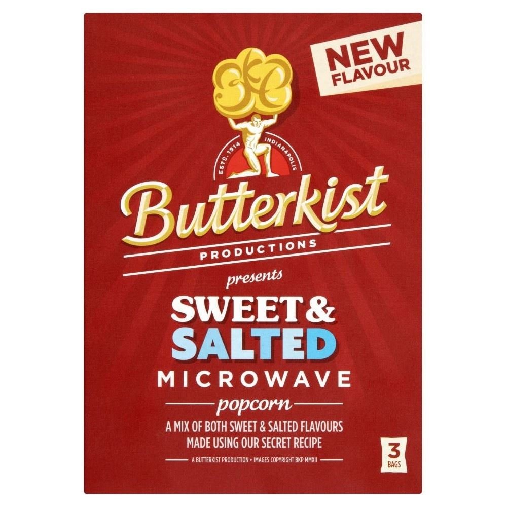 Butterkist Microwave Popcorn - Sweet & Salted (3 per pack - 270g)