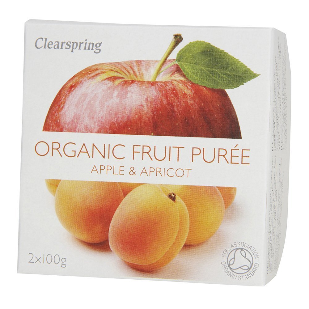 Clearspring Organic Apple & Apricot Puree (2x100g)