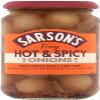 Sarsons Hot And Spicy Silverskin Onions 460g (Pack of 1) view 1