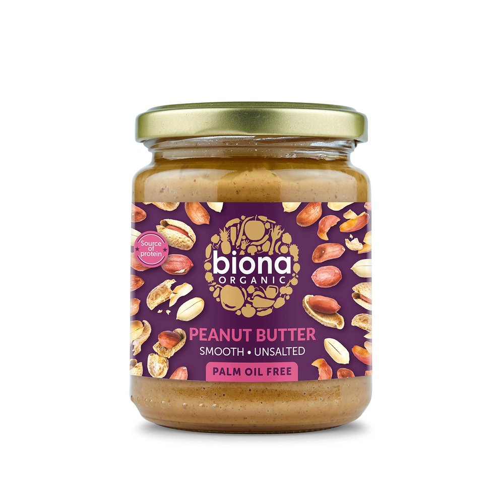 Biona Organic Peanut Butter Smooth No Added Salt (250g)