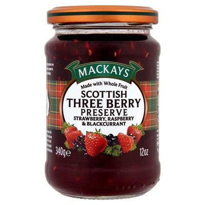 Mackays Scottish Three Berry Preserve (340g)