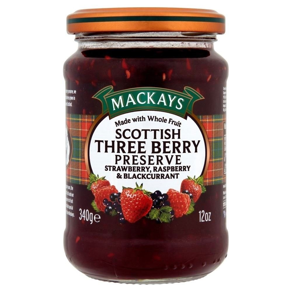 Mackays Scottish Three Berry Preserve (340g)