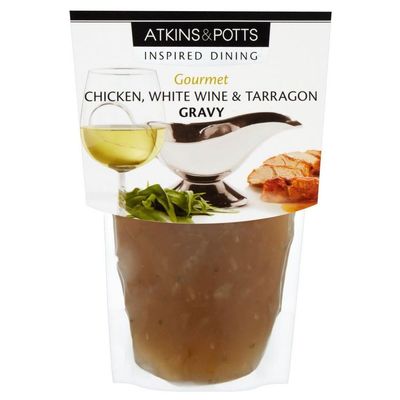 Atkins & Potts Chicken Gravy with White Wine & Tarragon (350g)