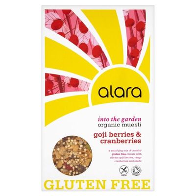 Alara Organic Gluten Free with Goji Berries & Cranberries Organic Muesli (650g)