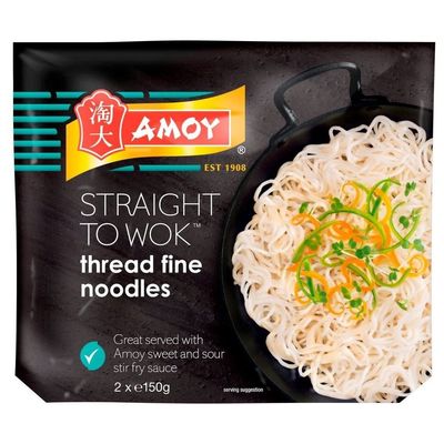Amoy Straight to Wok Thread Fine Noodles (2 per pack - 300g)