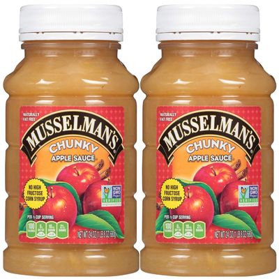 Musselman's CHUNKY Apple Sauce (Pack of 2) 24 oz Jars