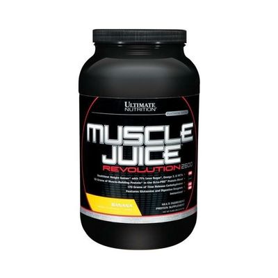 Ultimate Nutrition Muscle Juice Revolution 2600 Weight Gainer, Muscle Recovery with Glutamine, Micellar Casein and Time Release Complex Carbohydrates, Banana Protein Powder, 4.69 Pounds