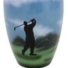 Golf Cremation Urn for Ashes, Aluminum, Blue Urn, Adult Sized Cremation Urn, 10 Inches High view 3