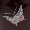 Butterfly Cremation Urn for Ashes, Aluminum, Red Urn, Adult Sized Cremation Urn, 10 Inches High view 3