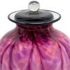 Arioso Hand Blown Glass Cremation Urn for Ashes, Adult Sized Cremation Urn view 2