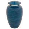 Monet Cremation Urn for Ashes, Aluminum, Blue Urn, Adult Sized Cremation Urn, 10.5 Inches High view 1