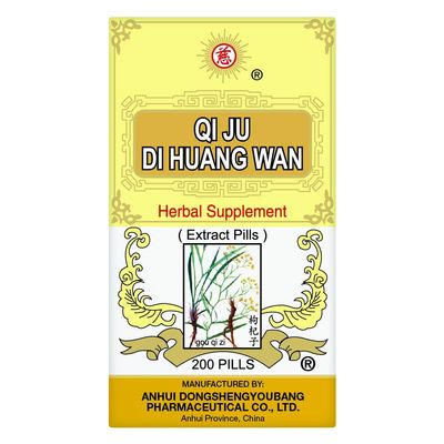 Solstice Medicine Qi Ju Di Huang Wan Herbal Supplement (200 Pills) (1 Bottle)