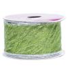 JAM PAPER Holiday Ribbon - 2 x 3 Yards - Green Wave - Sold Individually view 2