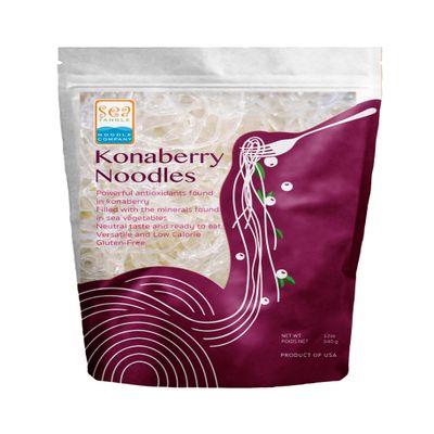 Sea Tangle Konaberry Kelp Noodles (12oz) - Low Calorie Asian Noodles for Healthy Noodle Dishes - Gluten Free, Keto Noodle Sub for Rice Noodles, Glass Noodles, Pad Thai Noodles, Vermicelli