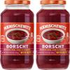 Manischewitz Borscht with Beets, 24 Oz (2 Pack) | Ready-to-Serve Beet Soup | Sweet & Tangy Flavor | Gluten-Free, Vegetarian | Kosher (including Passover) view 1