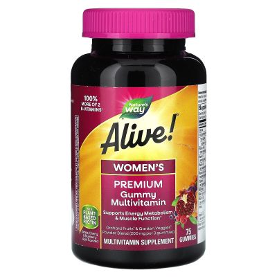 Natures Way Alive - Women's Gummy Vitamins 75 Count