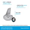 Quicksilver 853762T01 Trim Tab Anode view 2